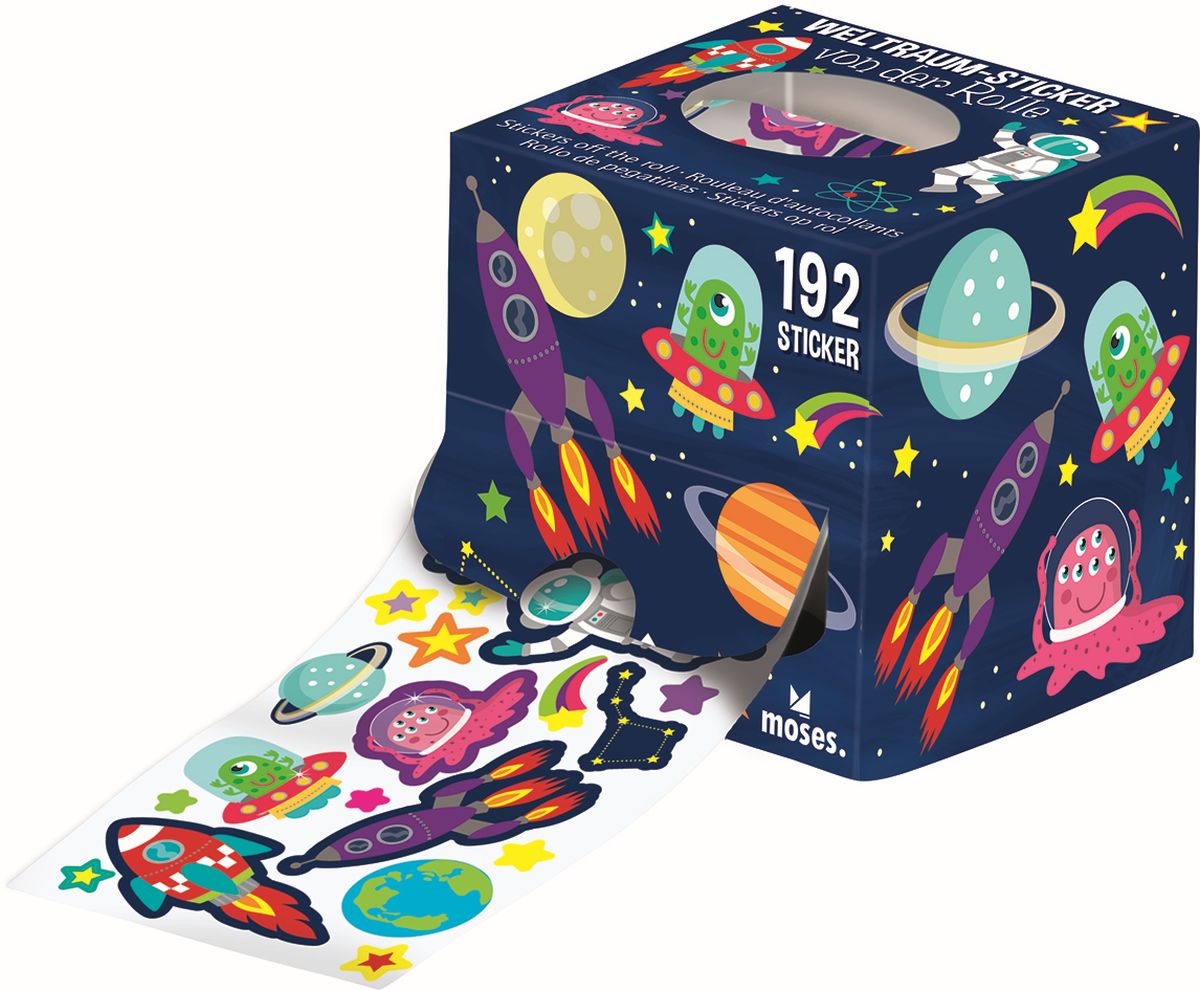 Sticker von der Rolle Jungs (verschiedene Designs, 1 Set) - Moses