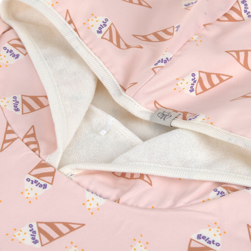 UV Badeponcho Kinder IceCream pale pink - Lässig