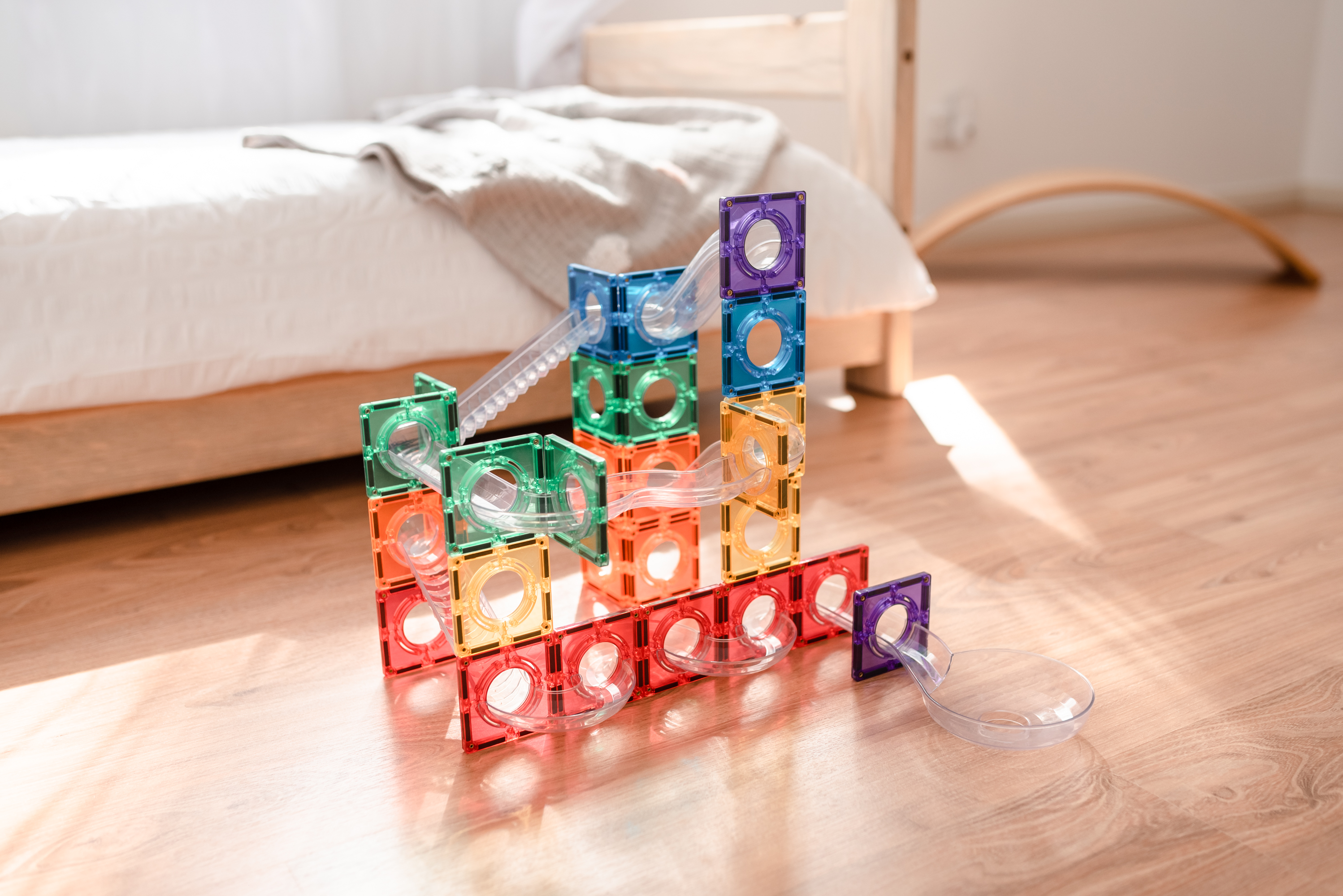 CONNETIX RAINBOW Ball Run Pack Magnetbausteine 92-teilig