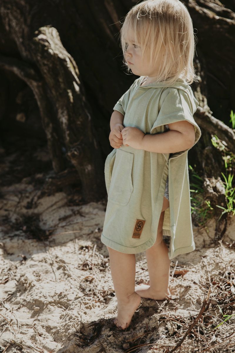 Cloby UV Poncho olive green - Gr. 1-3 Jahre
