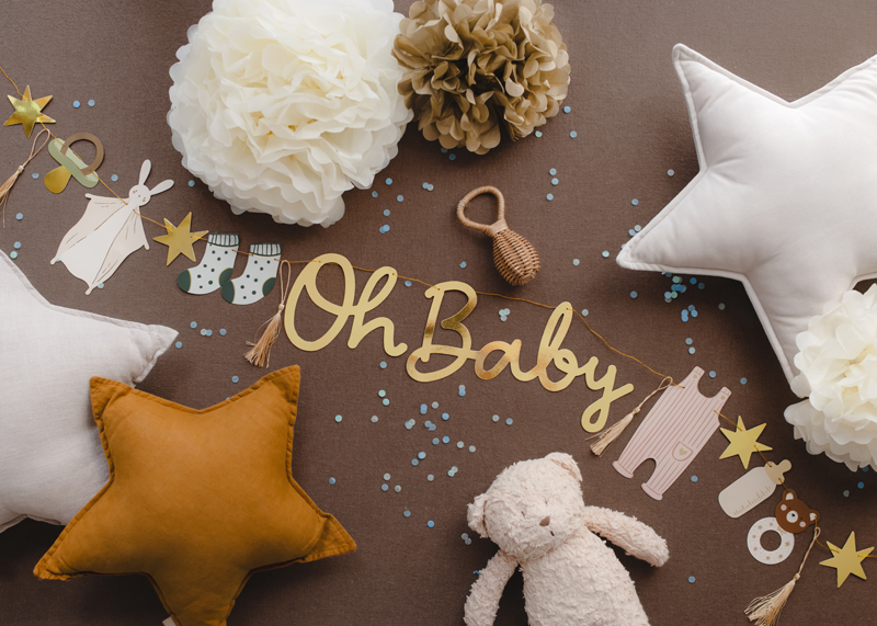 Girlande "Oh Baby" - Party Deco