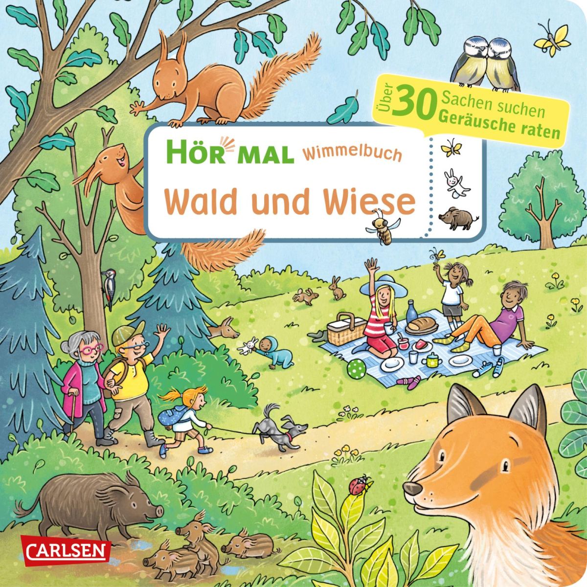 Hör Mal Wimmelbuch: Wald und Wiese 3+