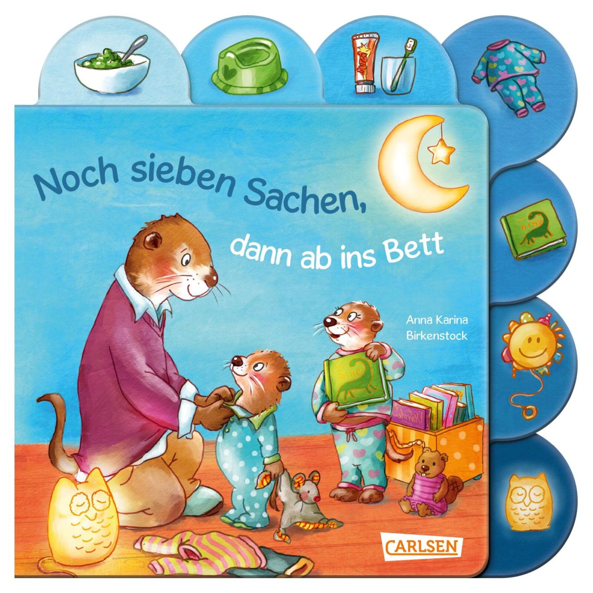 Noch sieben Sachen, dann ab ins Bett