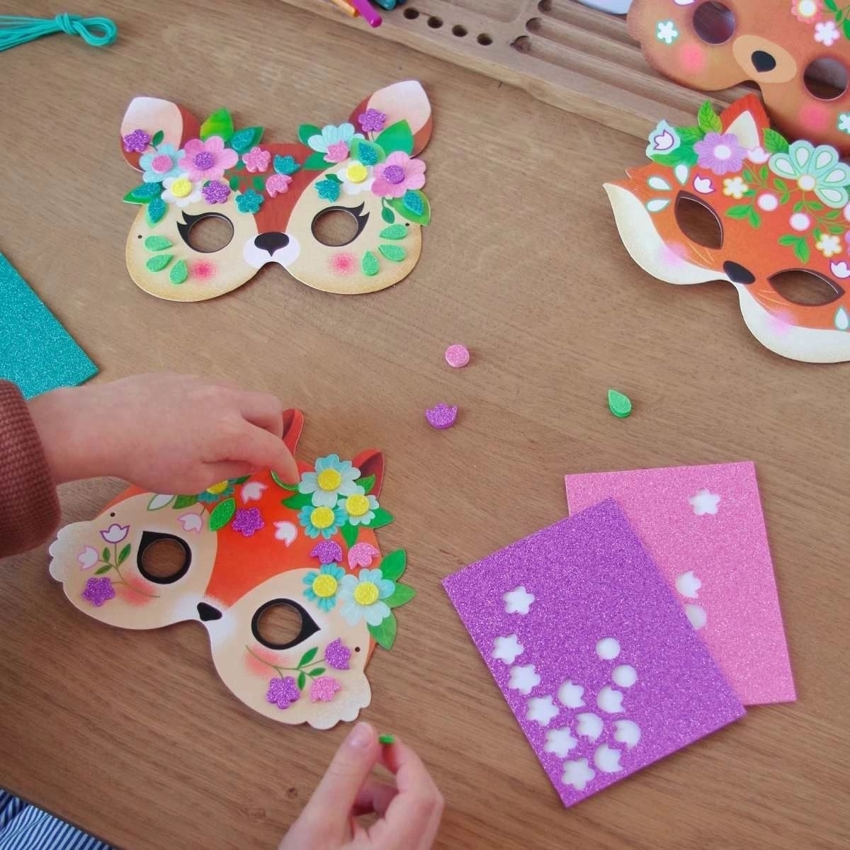 DIY: 8 Masken Tiere - Djeco