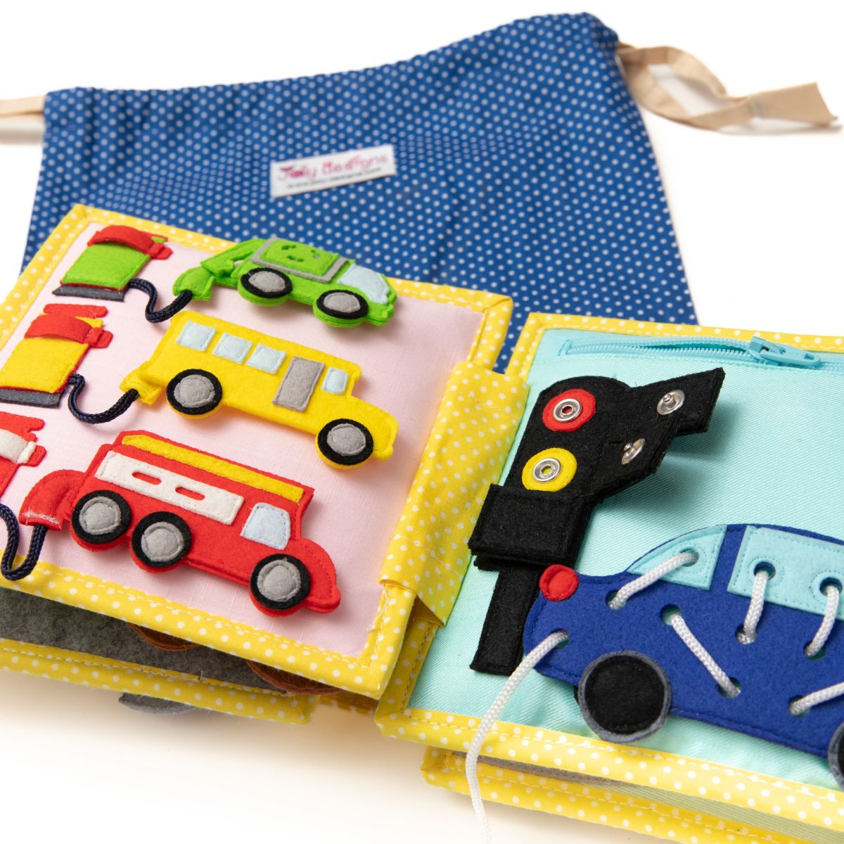 Mini Quiet Book Mein erster Bagger (ab 18 Monate)- Jolly Designs