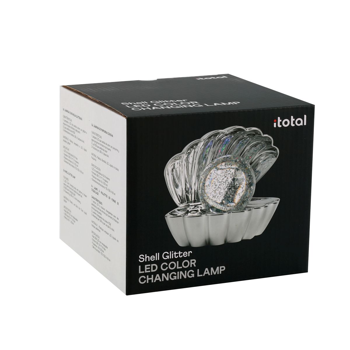 iTotal - Muschel-Lampe silber