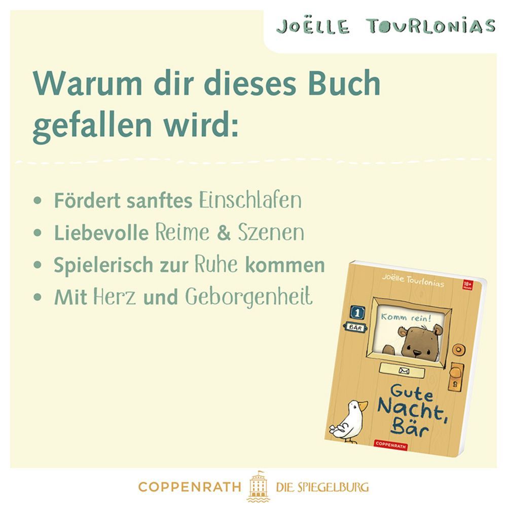 Ding, dong! Komm rein! - Gute Nacht, Bär (J. Tourlonias) 18M+
