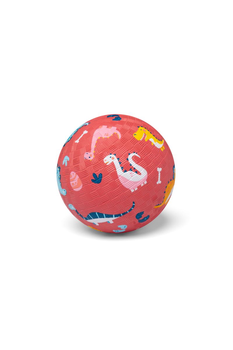 Kinder Spielball Naturkautschuk 13cm Dinos rot -Little L