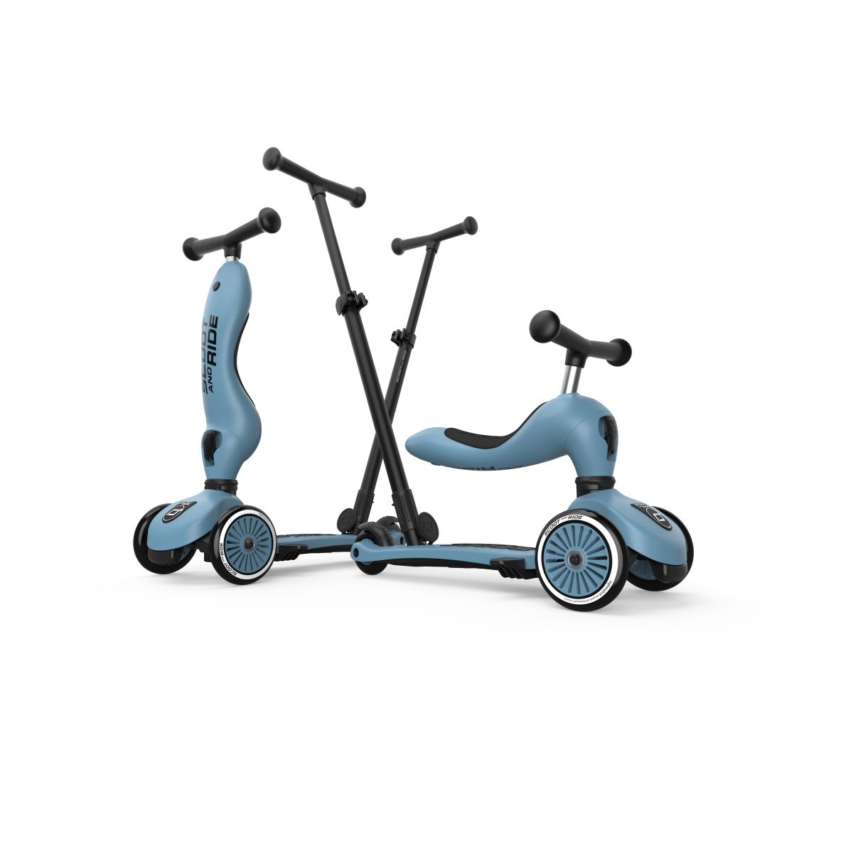 Highway Kick 1 Push and Go steel - Scoot and Ride