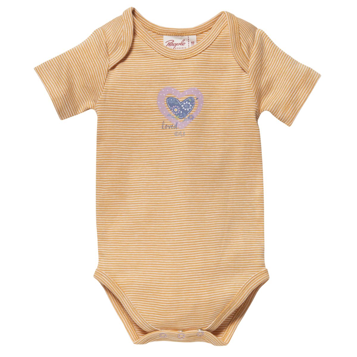 Body kurz geringelt GOTS - 74-80