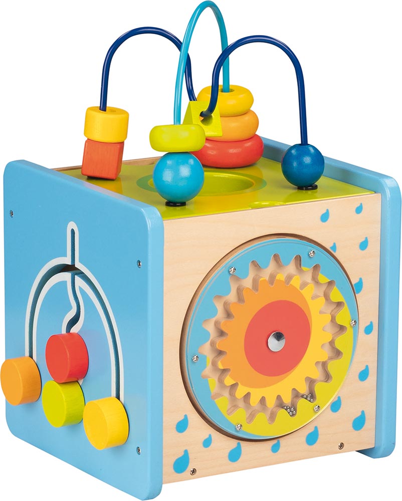 LUDI Lernwürfel Für Babys – 9 Weiche Steck- Und Stapelwürfel Ab 10 Monate, Fördert Motorik & Fantasie