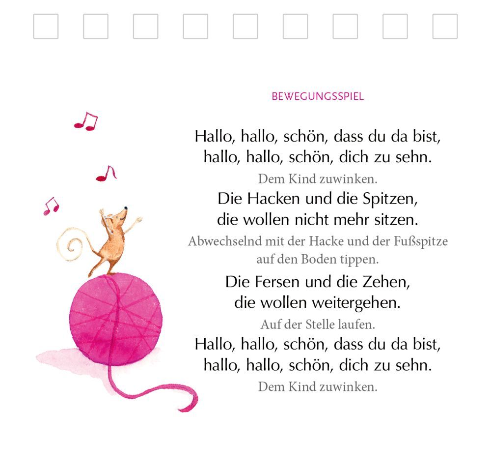 Kleines Spiralaufstellbuch: Kribbel krabbel Zappelfinger