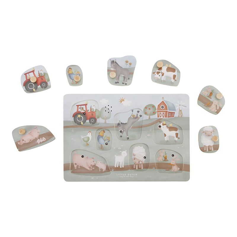 Sound-​Greif-Puzzle Little Farm - Little Dutch