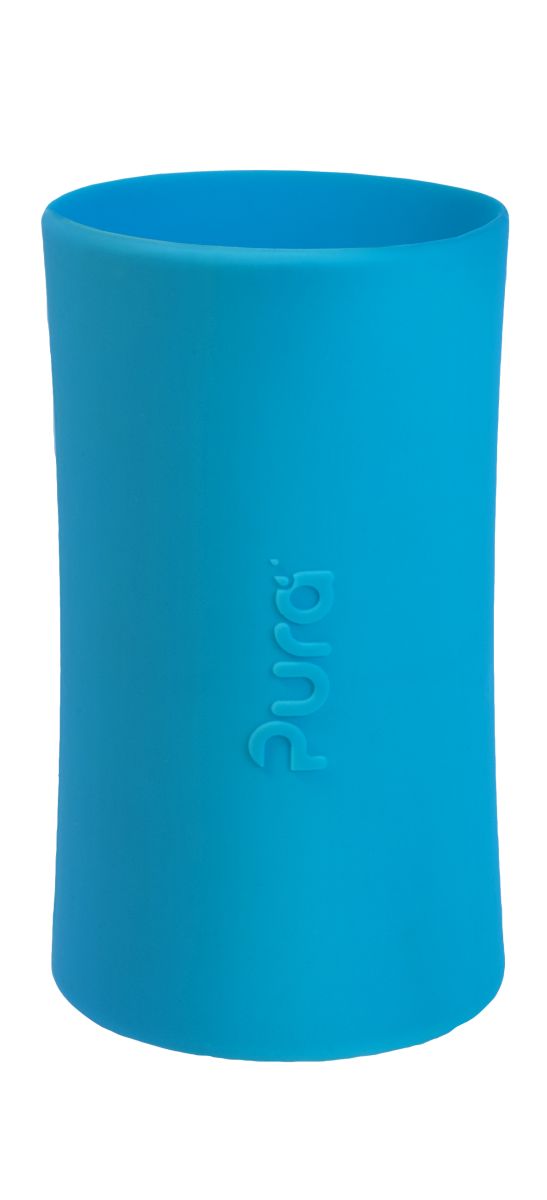 Pura Sleeve Silikonüberzug aqua für 260ml, 325ml Purakiki Flasche (1 Stück)