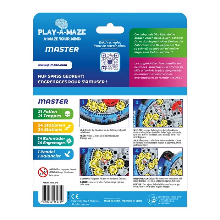 Play-A-Maze Labyrinth Travel Disc MASTER 8+