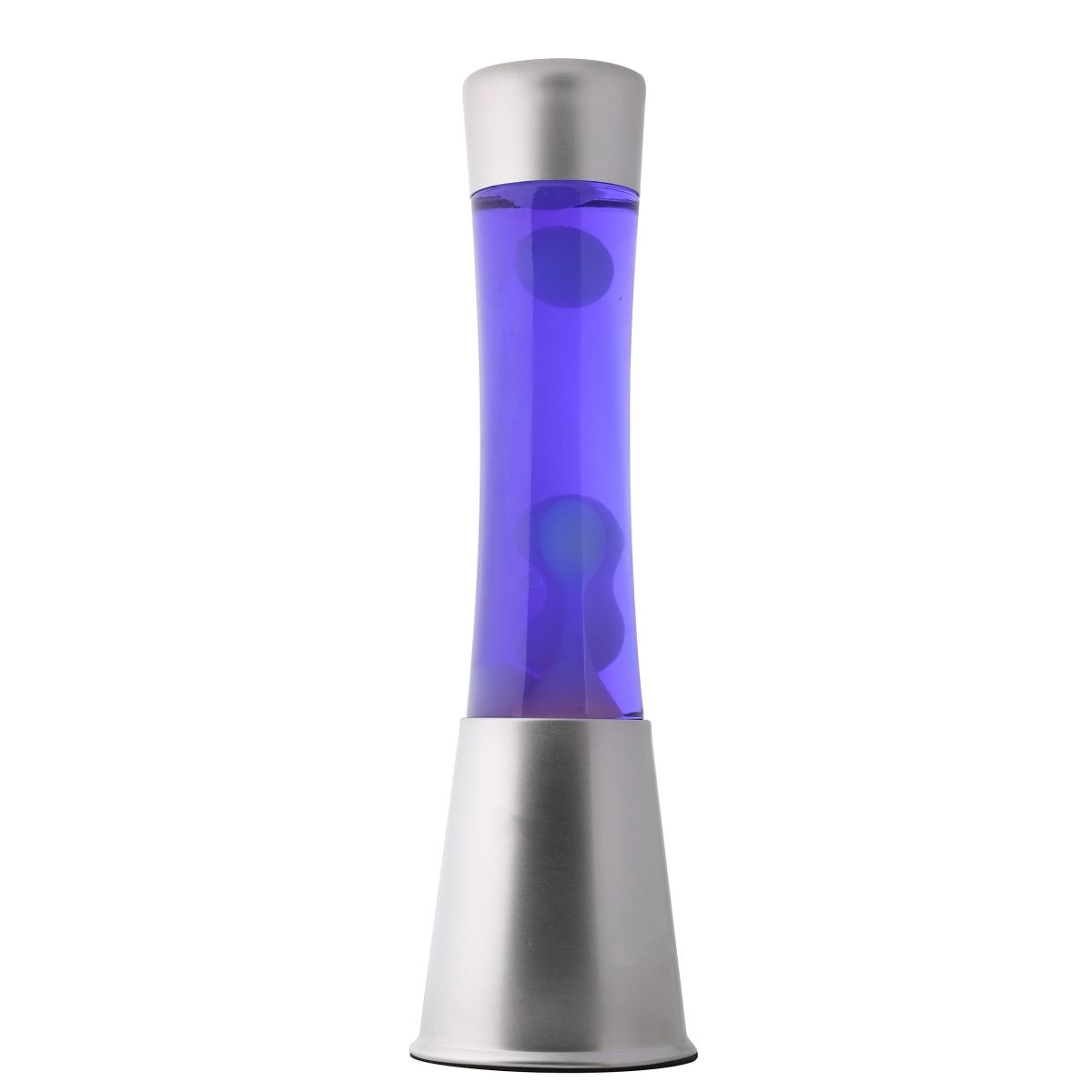 iTotal - Lavalampe silber Gravity violett-weiß