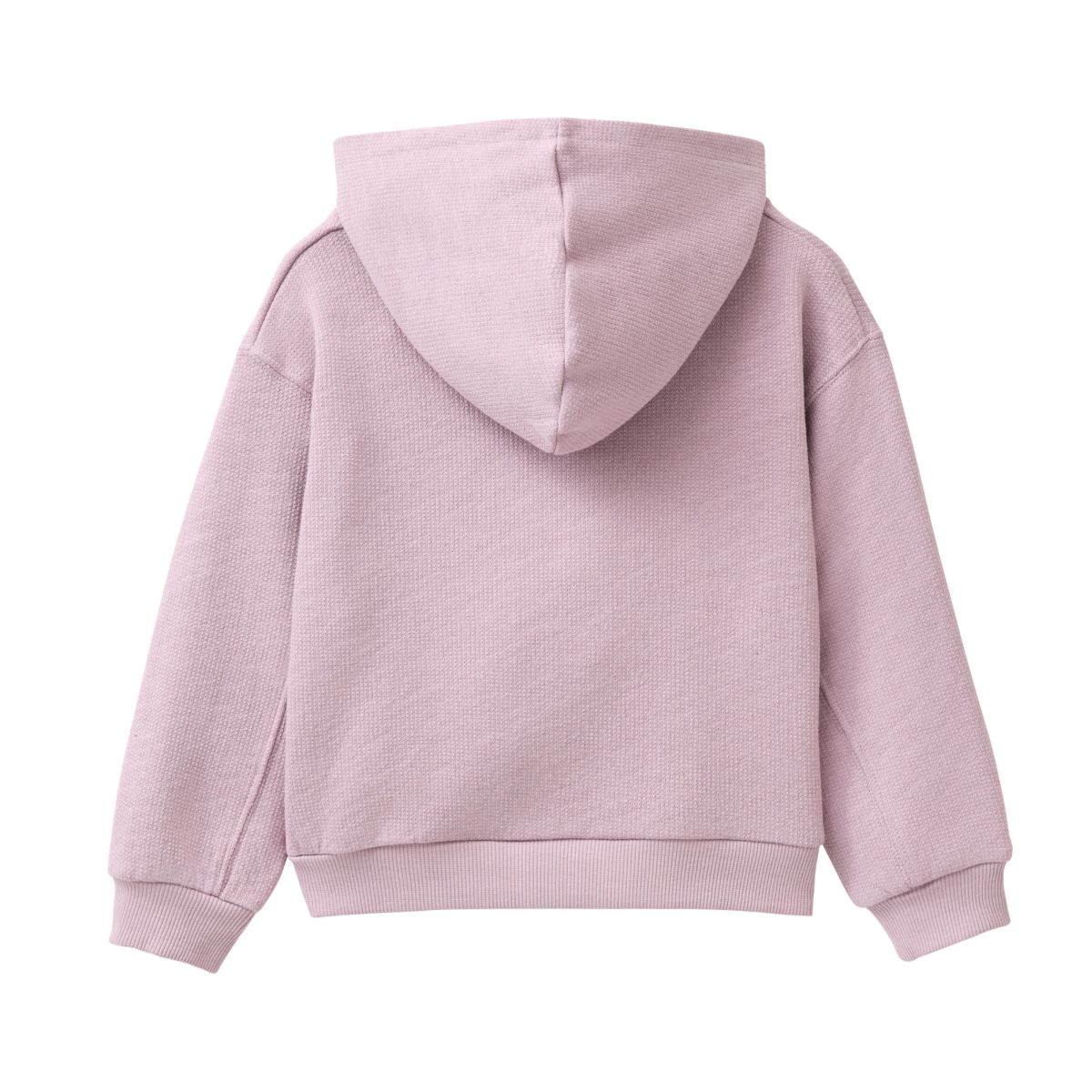 Sweat-Hoodie grauviolett cosy vibes GOTS - 110-116