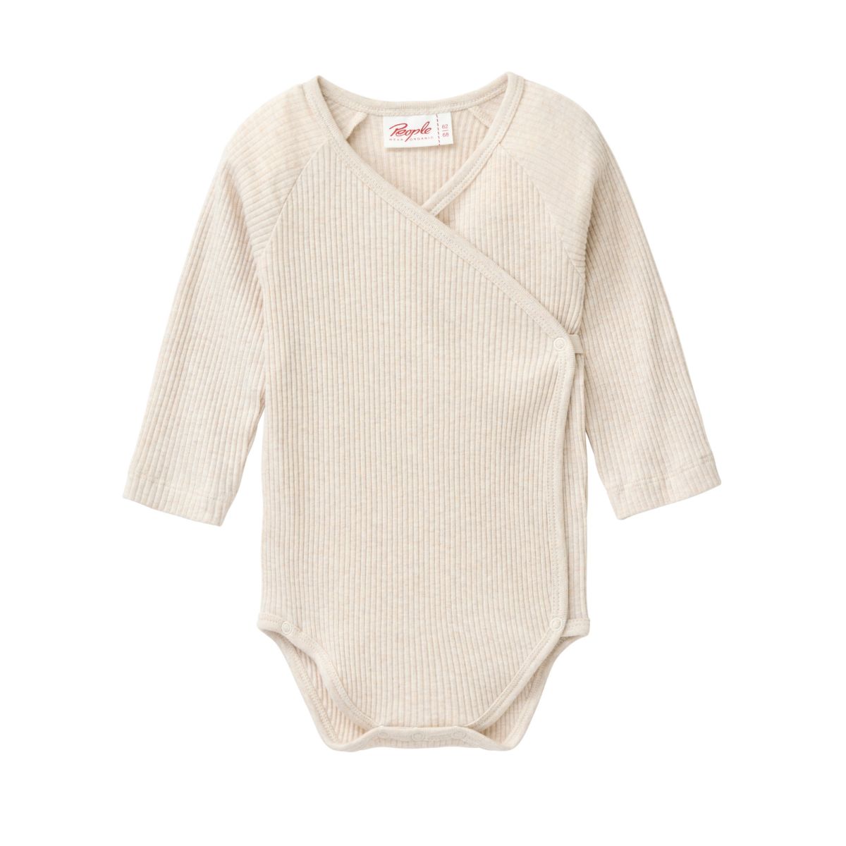 Langarm-Wickelbody kitt - 50-56