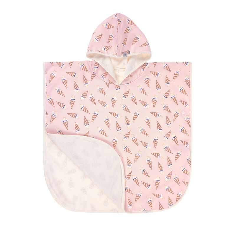 UV Badeponcho Kinder IceCream pale pink - Lässig