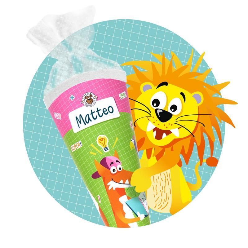 ABC Schultüte 35cm (verschiedene Designs, 1 Stück)