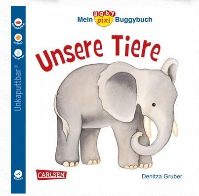 Mein Baby Pixi Buggybuch Unsere Tiere + 9M