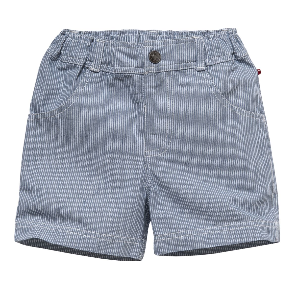 Hose blau gestreift GOTS - 110-116