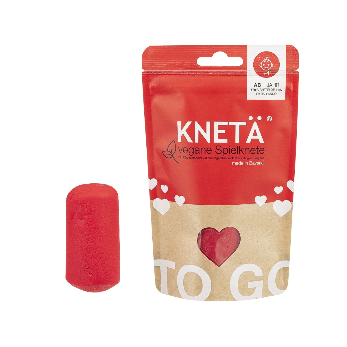 Knetä Vegane Spielknete Rot 100g Beutel