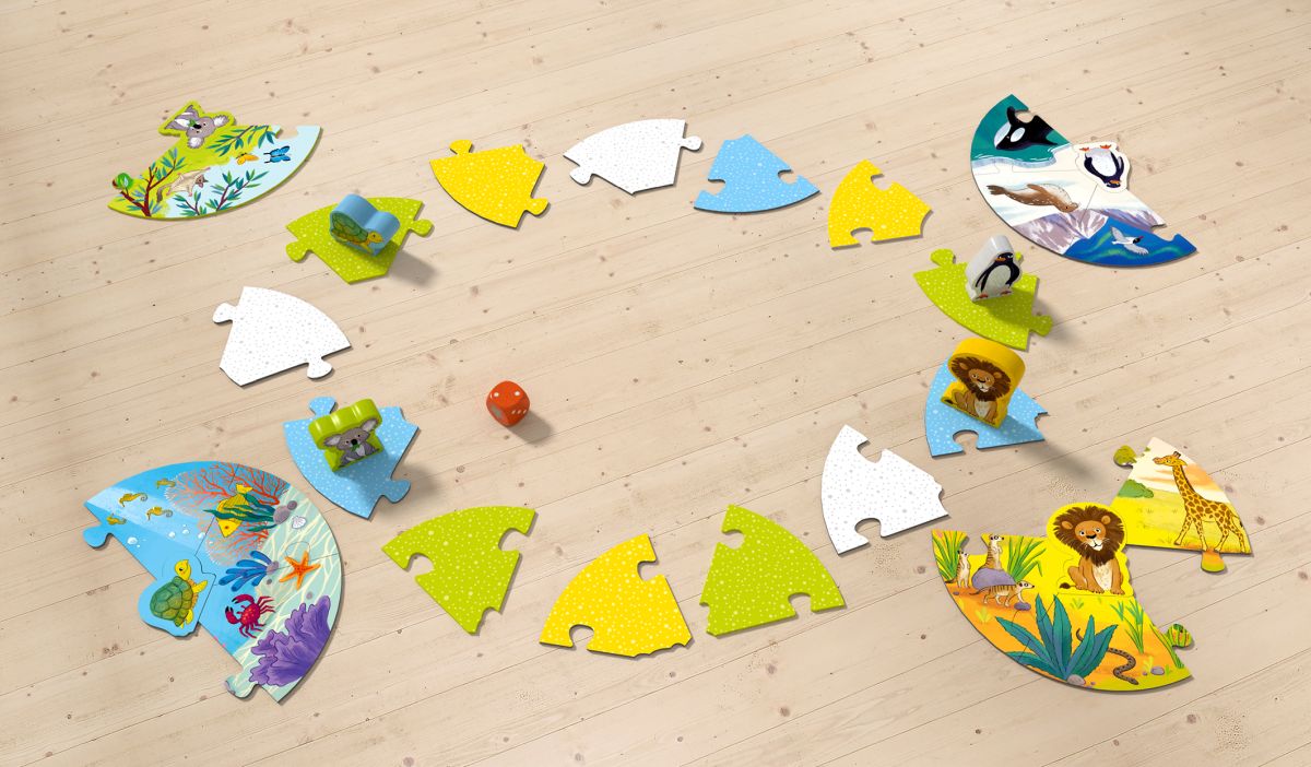 HABA Game meets Puzzle - Wo leben Löwe & Co.?