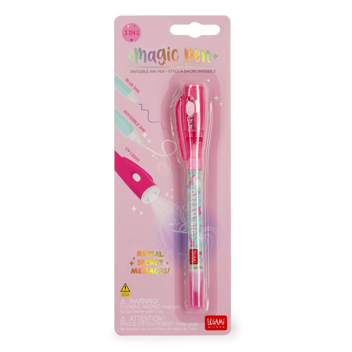 Gelstift mit Unsichtbarer Tinte Einhorn - Legami