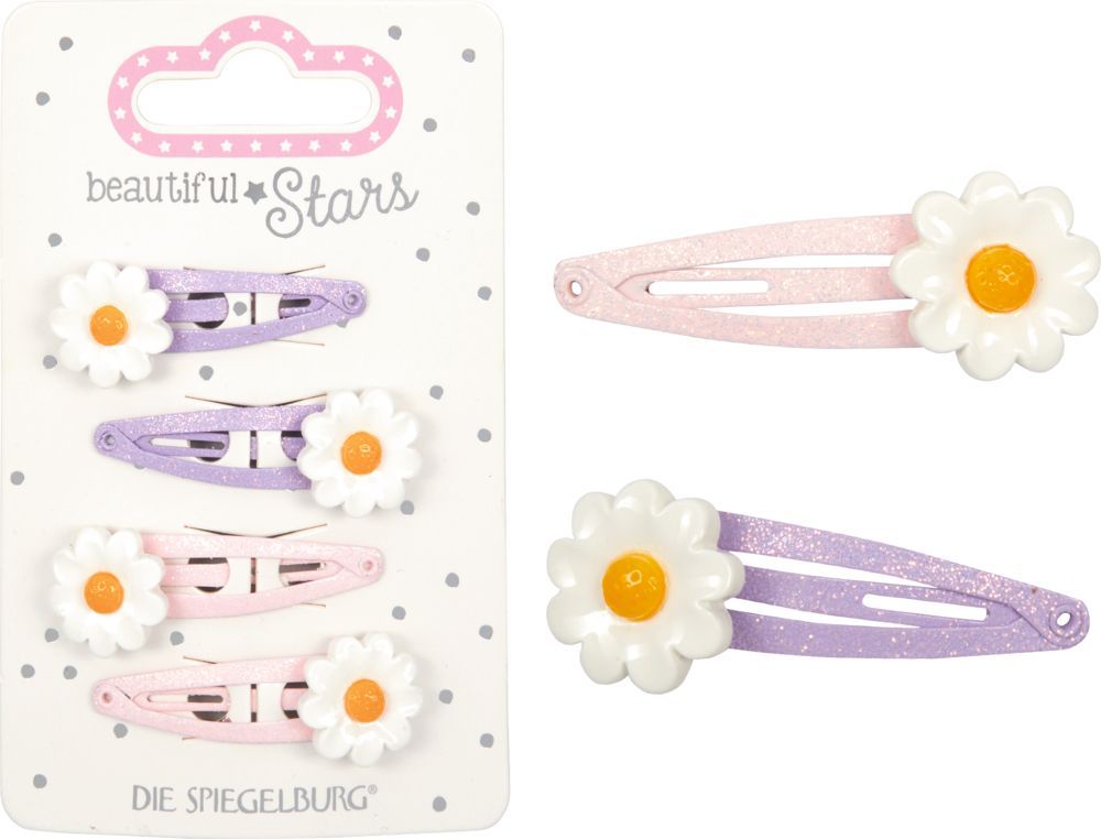 Haarclips Blümchen no.4 - beautiful Stars (versch. Designs, 1 Stück)