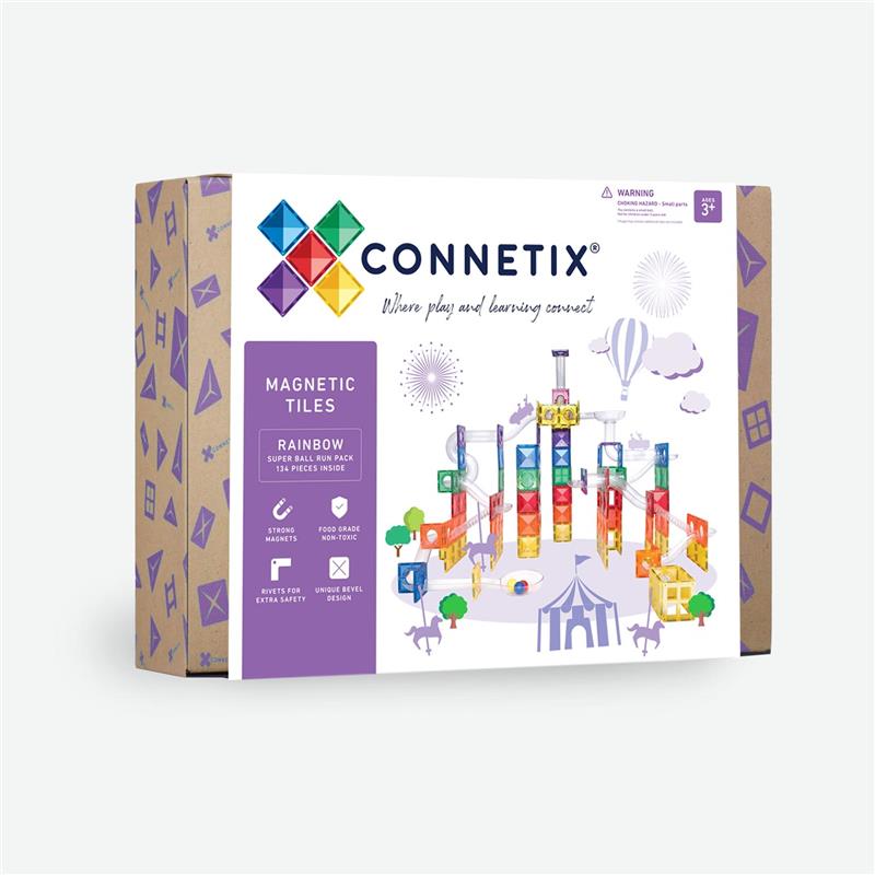 CONNETIX RAINBOW Super Ball Run Pack Magnetbausteine 134-teilig