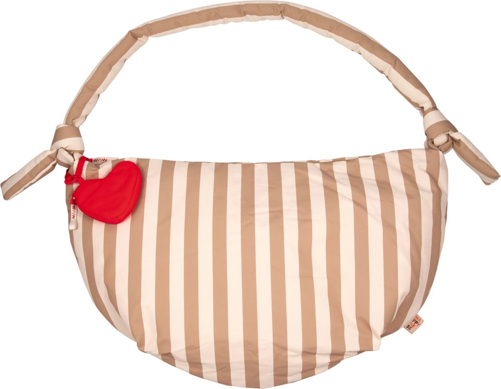 Shopper Tasche Streifen / Beige - Happy Together
