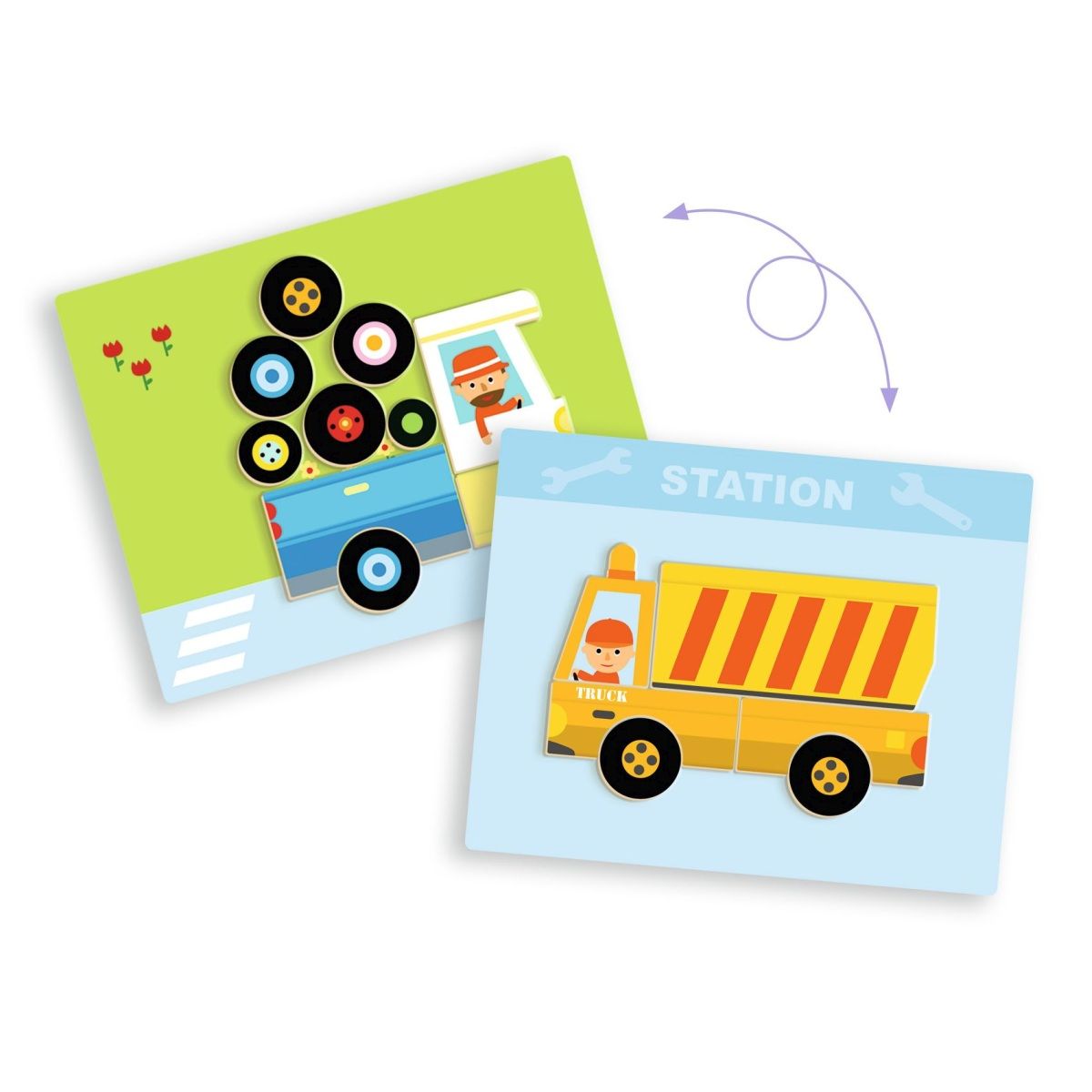 Magnetspiel: Vehicles - Djeco
