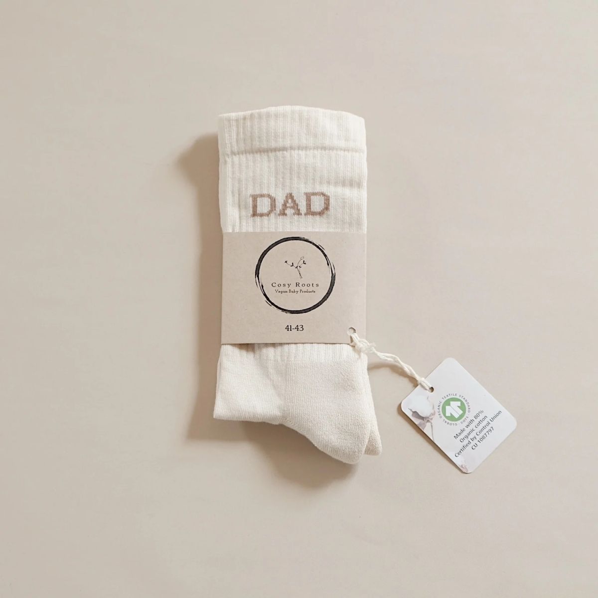 Socken DAD sand GOTS - 41-43