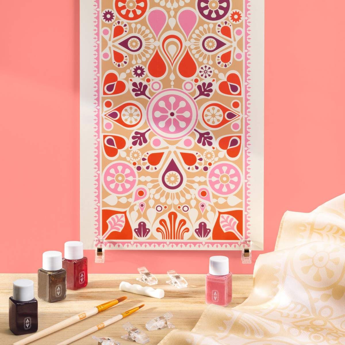 Atelier 11, Seidenmalerei Blumen - DJECO