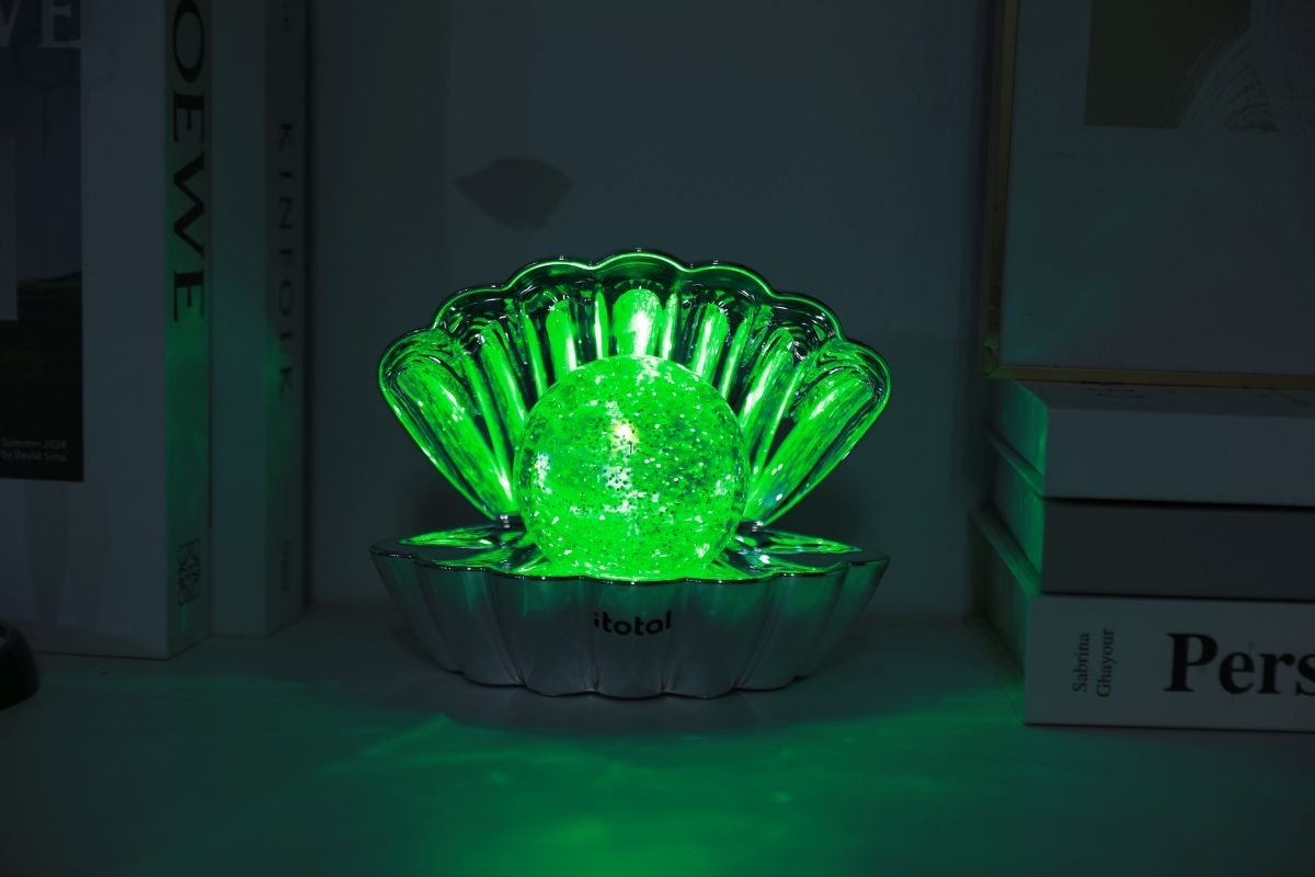 iTotal - Muschel-Lampe silber