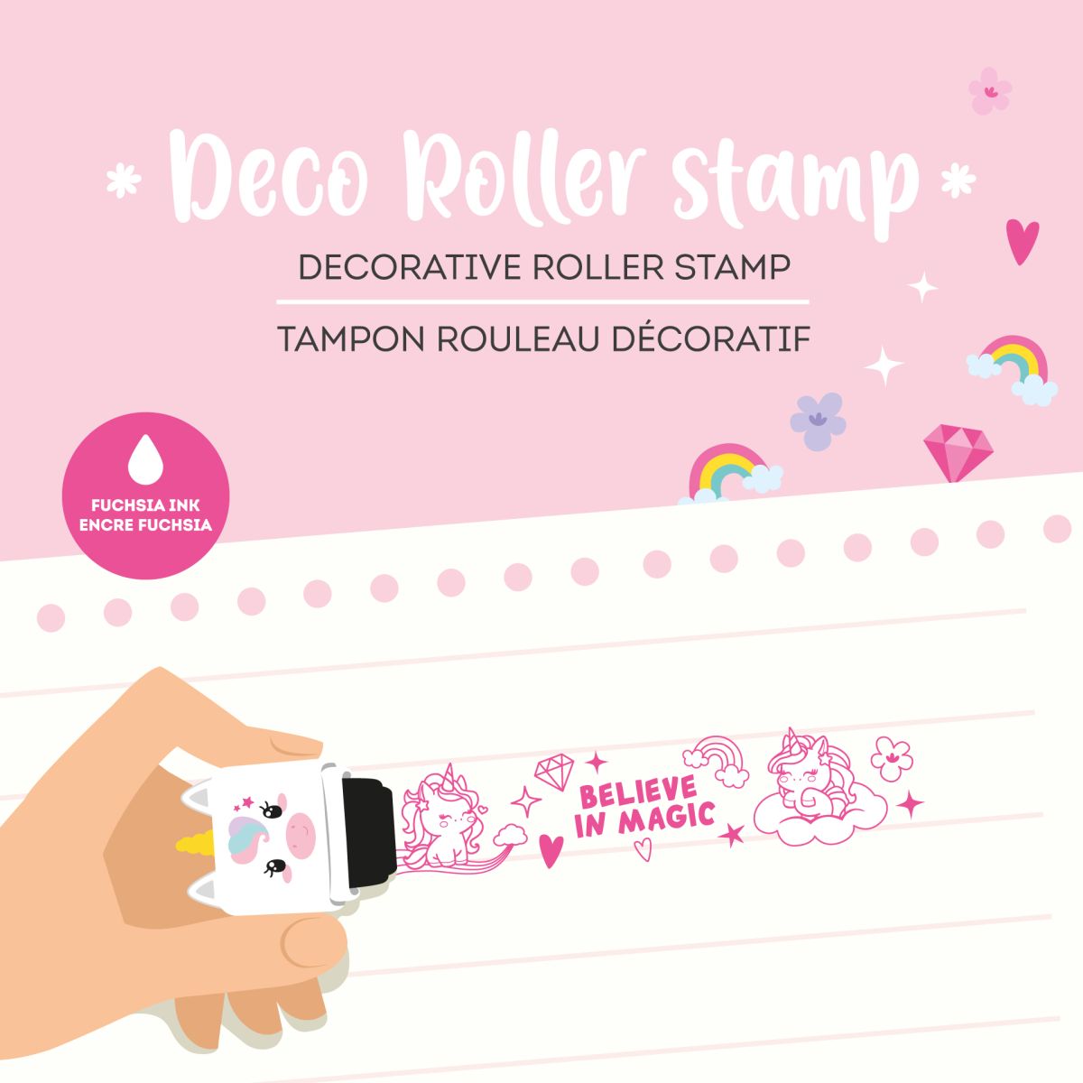 Deko-Rollstempel Einhorn - Legami