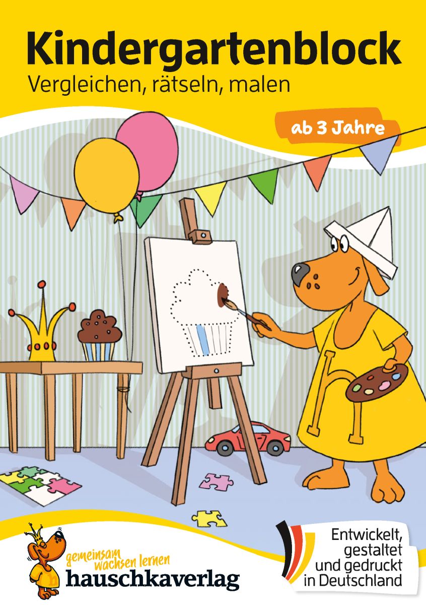 Kindergartenblock - Vergleichen, rätseln und malen - Hauschka Verlag 3+