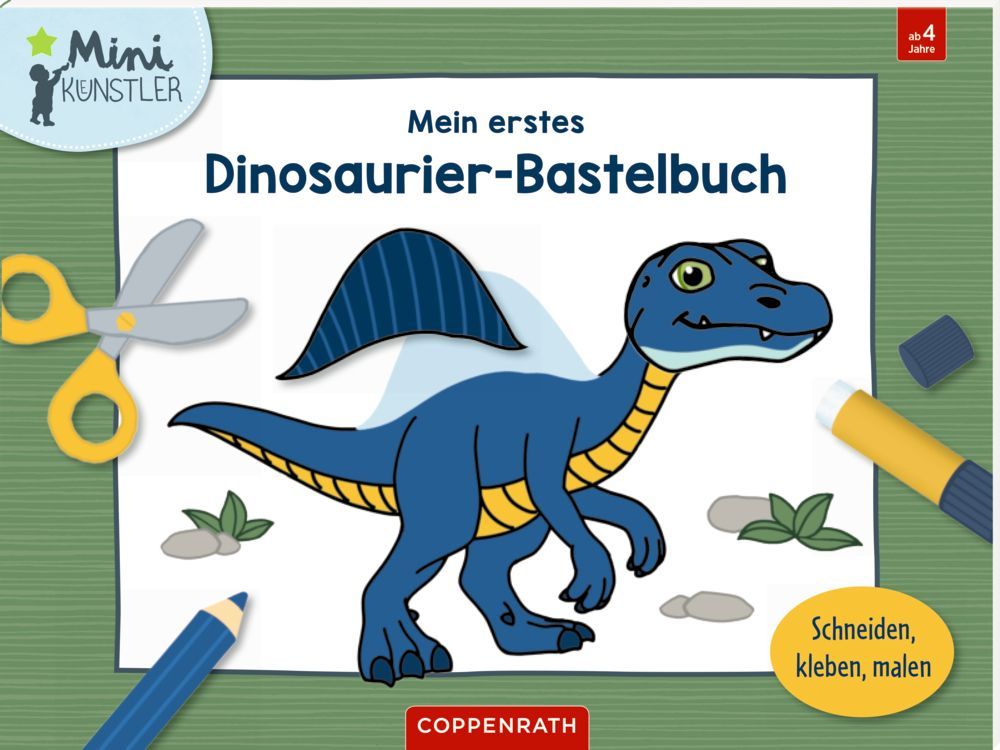 Mein 1.Dino-Bastelbuch: Schneiden, kleben, malen (Mini-Künstler)