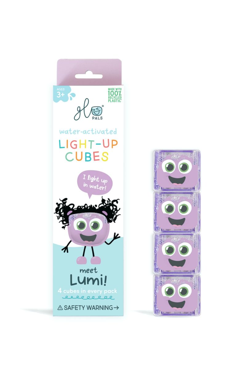 Glo Pals Leuchtende Badewürfel lila (4er Set)