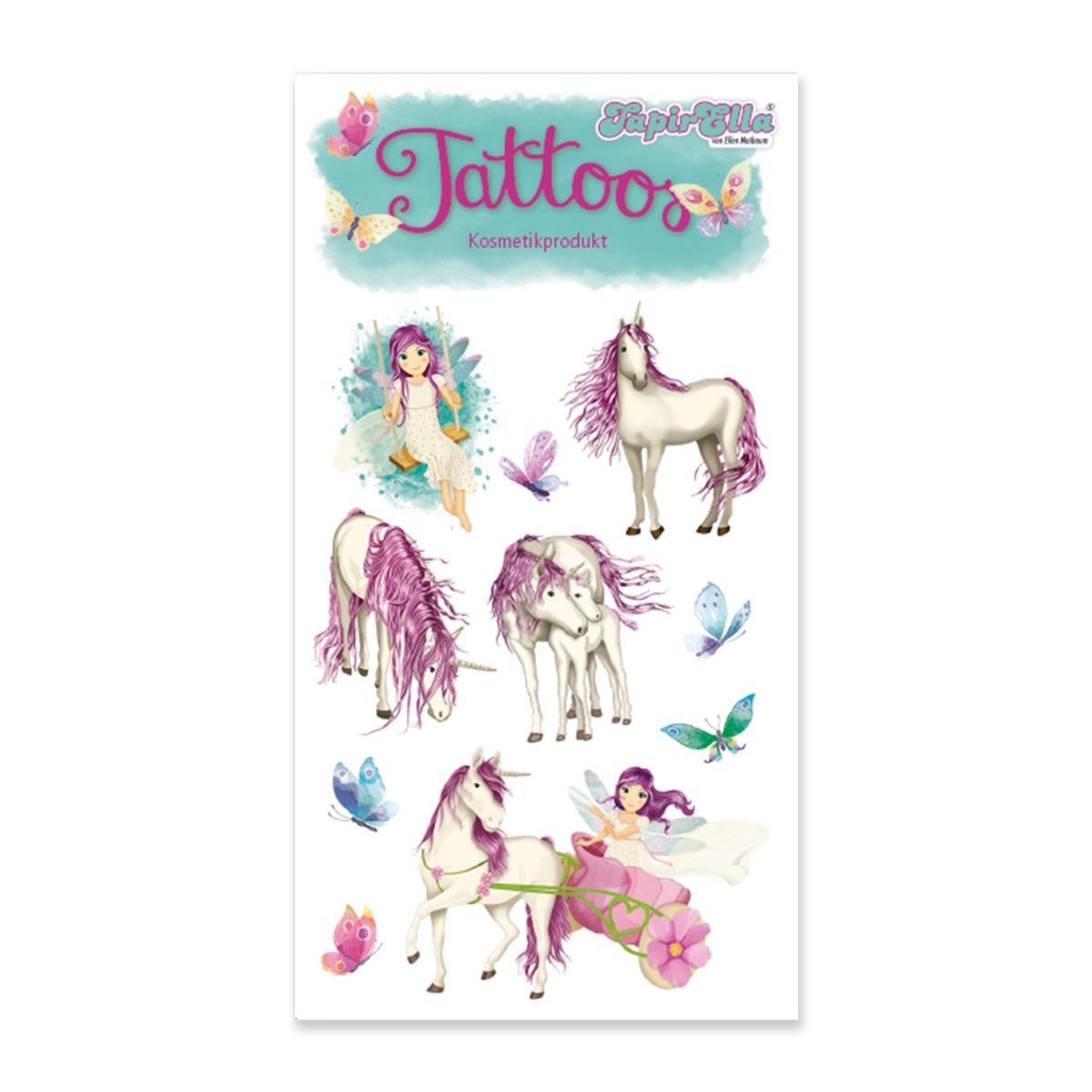 Tattoos Einhorn mit Elfe - Lutz Mauder Verlag (1 Stück)