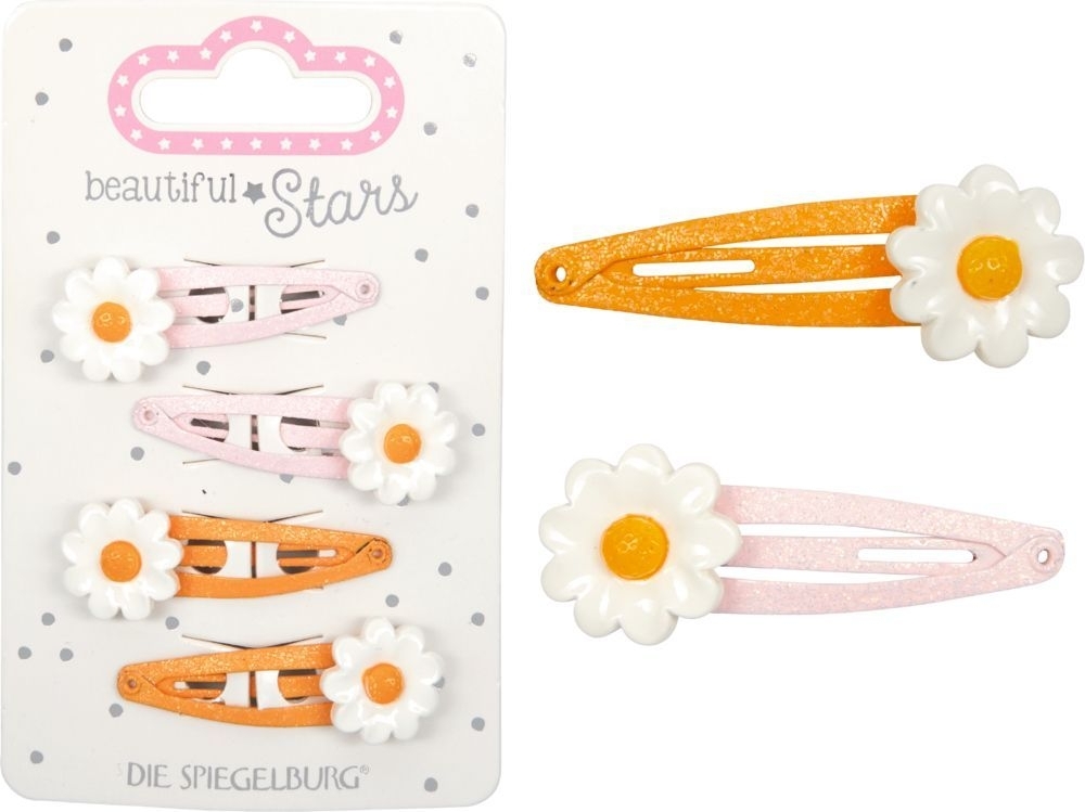 Haarclips Blümchen no.4 - beautiful Stars (versch. Designs, 1 Stück)