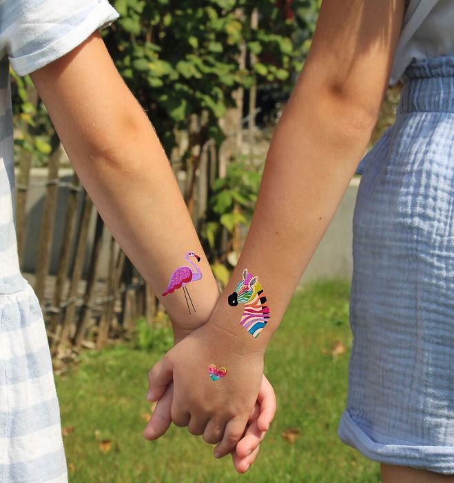 Lovely Planet Bunte Metallic-Tattoos