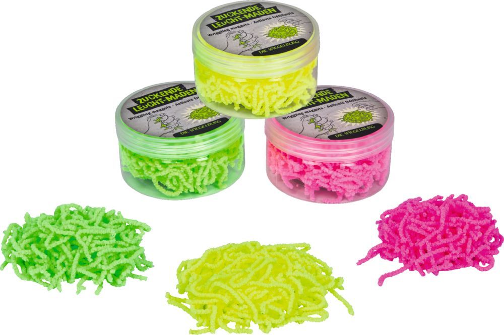 Zuckende Leucht-Maden - Wild+Cool (verschiedene Designs, 1 Stück)
