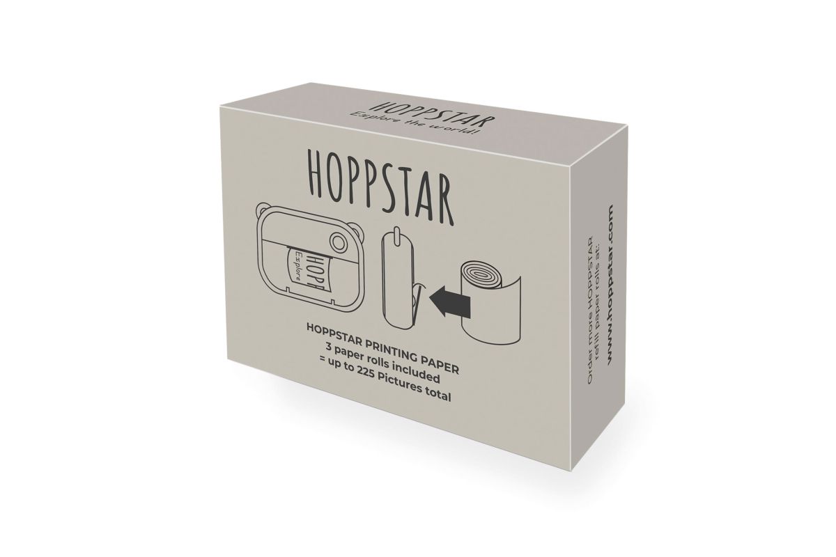Hoppstar Papierrollen weiß 3er Nachfüllpack - für Artist Kamera