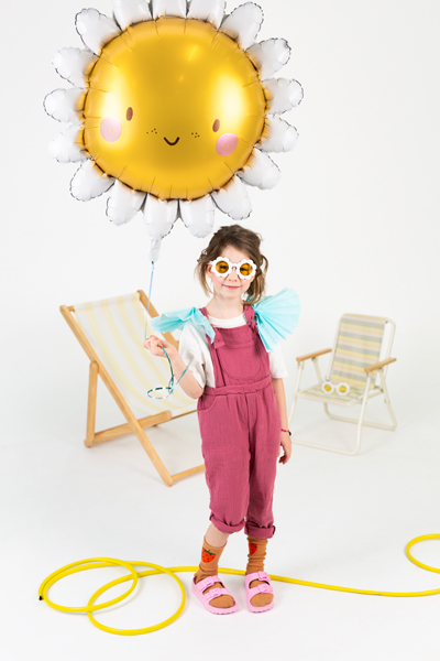 Folienballon Sonne, 90 cm, Mix - Party Deco