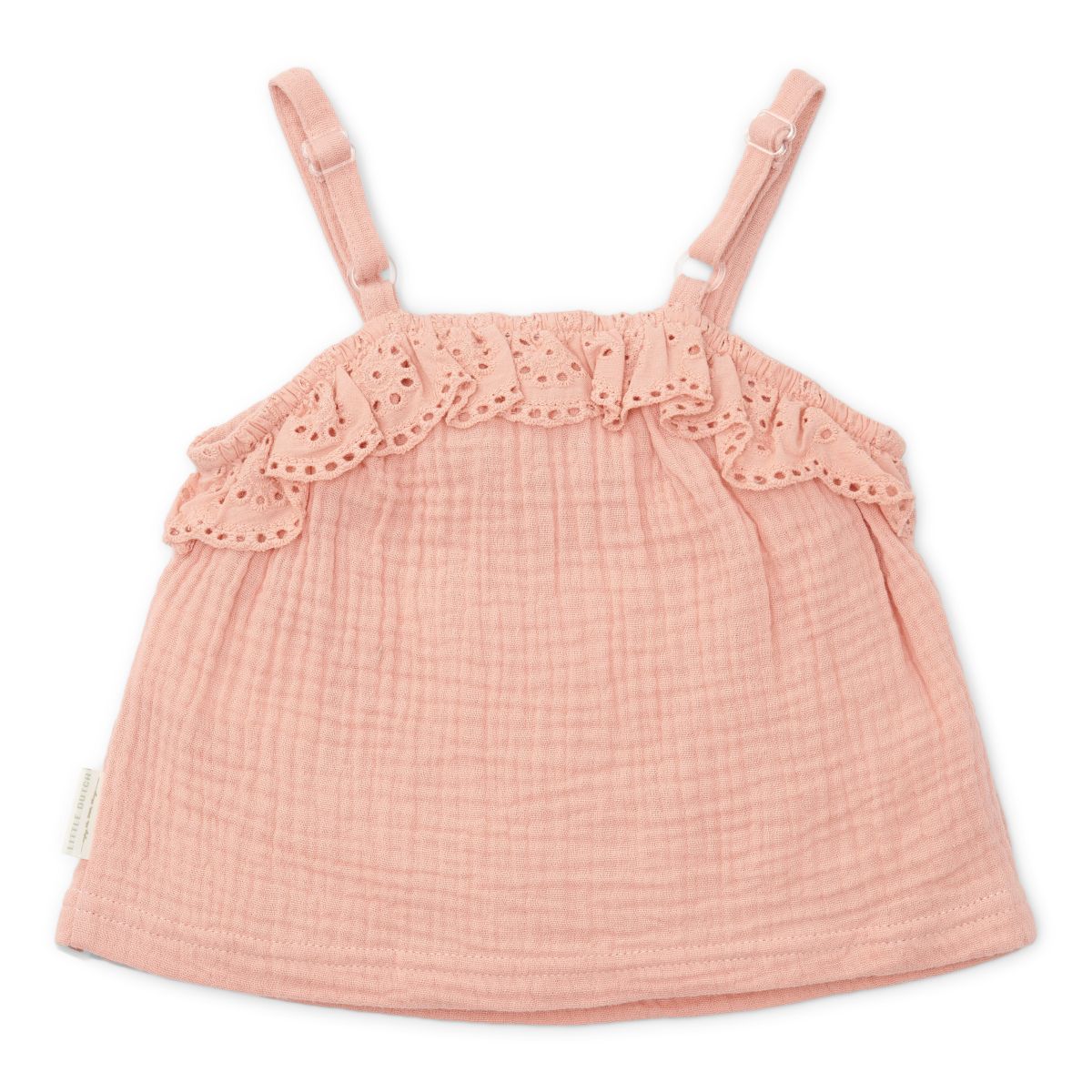 Trägershirt Musselin Flower Pink - Little Dutch
