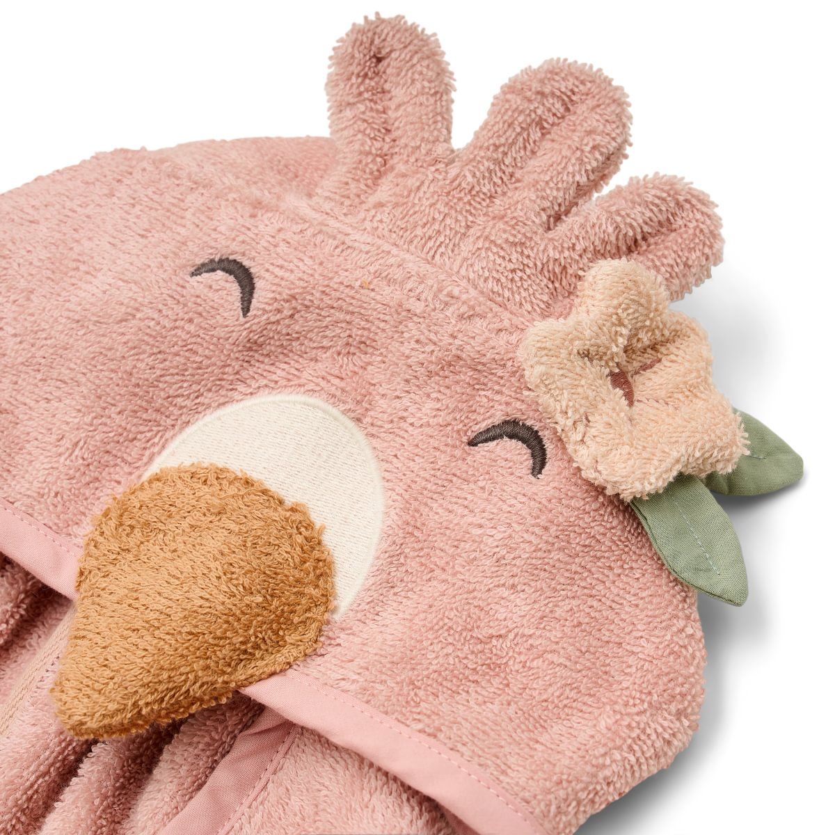 Bademantel Flamingo rosa - 74-80