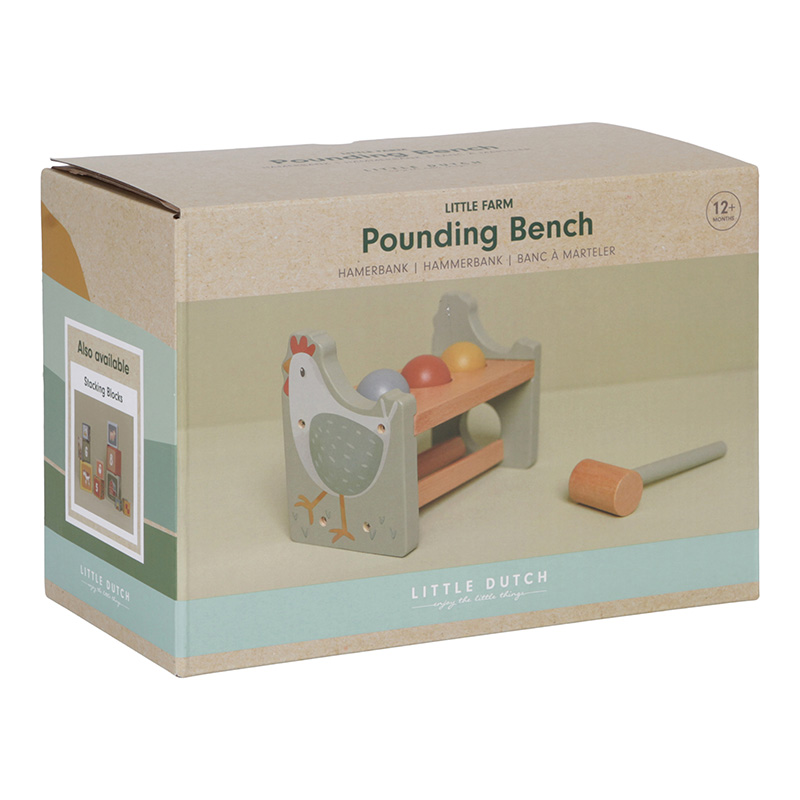 Hammerbank mit rollenden Kugeln Little Farm - Little Dutch
