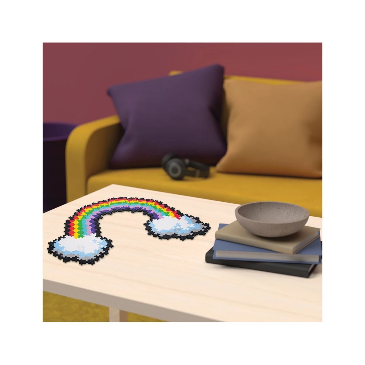 PLUS PLUS Mini-Bausteine Puzzle Regenbogen (500 Stück)
